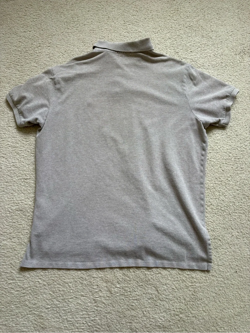 Polo Ralph Lauren heather grey short sleeve polo shirt black logo sz XXL preppy